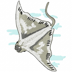 Stingray Embroidery Design 2 Stingray Embroidery Design 2